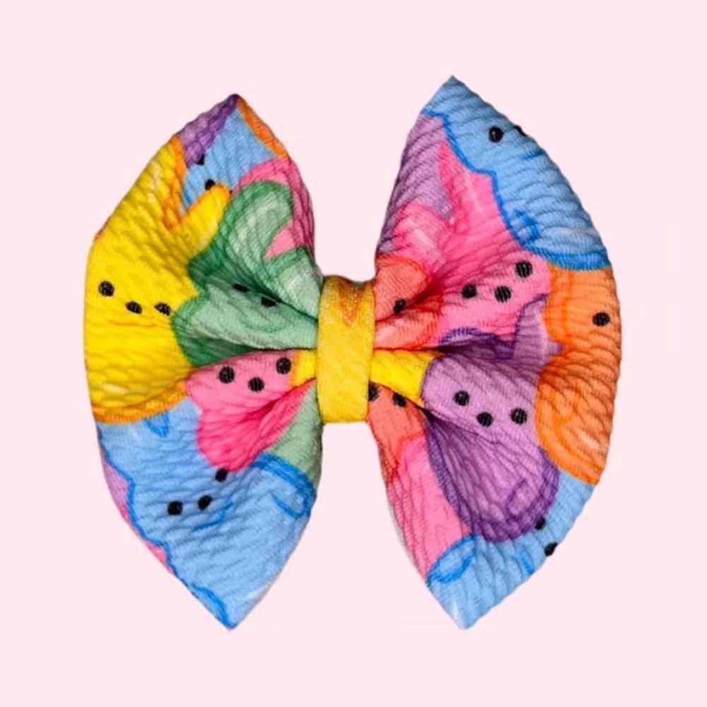 Peeps Marshmallow Easter Hair Bow